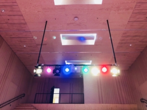 Auditorium Solberg skole med sceneteknikk